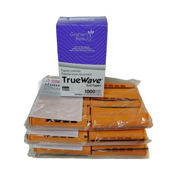 Diane 3/4" Cold Wave Rods(3 Bags) + True Wave Jumbo End Papers - Picture 1 of 4